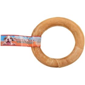 Loving Pets Nature's Choice Pressed Rawhide Donut - Large  (6" Diameter)