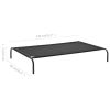 Elevated Dog Bed Black XL Textilene