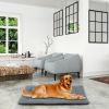 Dog Bed Mat Comfortable Fleece Pet Dog Crate Carpet Reversible Pad Joint Relief  S Size