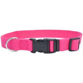 Coastal Pet New Earth Soy Adjustable Dog Collar Fuchsia (Option 1: 6-8''L x 3/8"W)