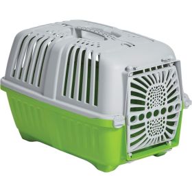 MidWest Spree Plastic Door Travel Carrier Green Pet Kennel (Option 1: X-Small, Option 2: 1 count)