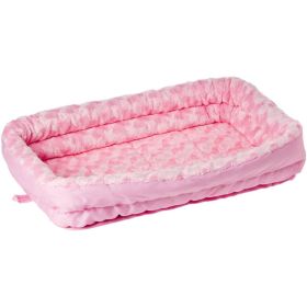 MidWest Double Bolster Pet Bed Pink (Option 1: X-Small, Option 2: 1 count)