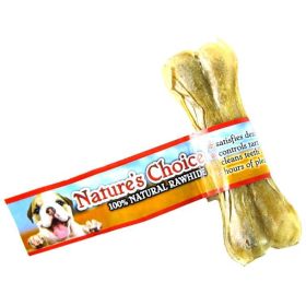 Loving Pets Nature's Choice 100% Natural Rawhide Pressed Bones (Option 1: 4" Long (1 Bone))