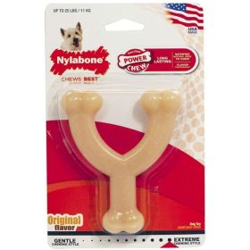 Nylabone Dura Chew Wishbone (Option 1: Original Flavor, Option 2: Regular, Option 3: For Dogs up to 50 lbs)