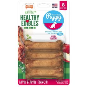 Nylabone Healthy Edibles DHA Omega-3 Puppy (Option 1: Lamb & Apples Flavor, Option 2: Petite (8 Pack))