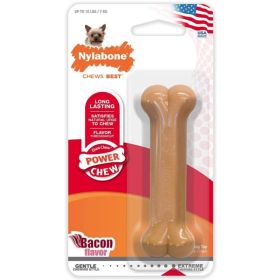 Nylabone Dura Chew Durable Dog Bone (Option 1: Bacon Flavor, Option 2: Petite, Option 3: Dogs 1-15 lbs)