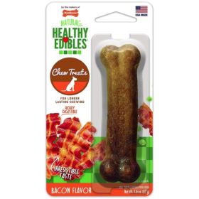 Nylabone Healthy Edibles Wholesome Dog Chews (Option 1: Bacon Flavor, Option 2: Regular (1 Pack))