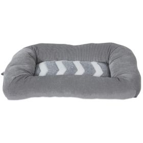 Precision Pet Snoozz ZigZag Mat Pet Bed Gray And White (Option 1: 17" x 11")