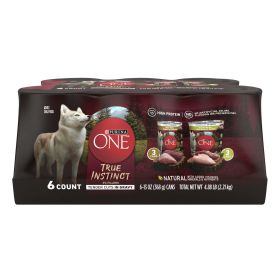 adPurina One True Instinct Wet Dog Food Variety Pack High Protein 13 oz Cans (6 Pack) (Brand: Purina ONE)